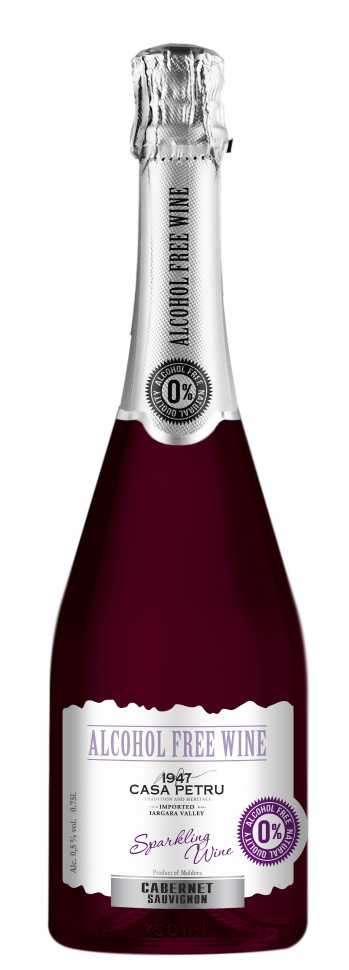 Газированное вино «Cabernet Sauvignon» безалкогольное, Mold-Nord. 0,75
