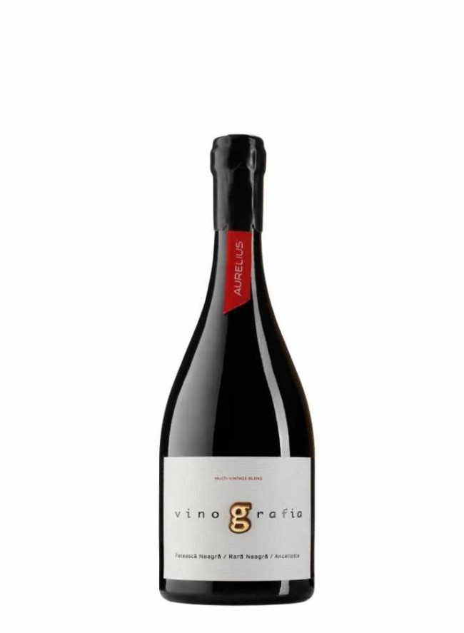 Вино «Vinografia» Feteasca Neagra - Rara Neagra - Ancellotta, Multivintage Blend, Aurelius. 0,75