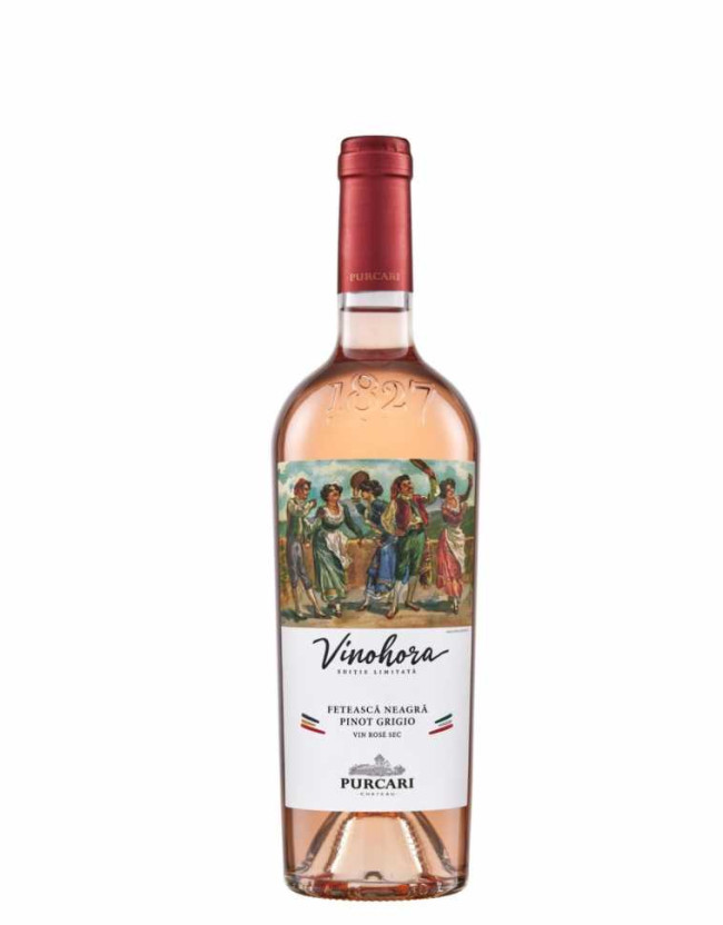 Вино «Vinohora» 2025 Feteasca Neagra - Pinot Grigio розовое, Purcari. 0,75