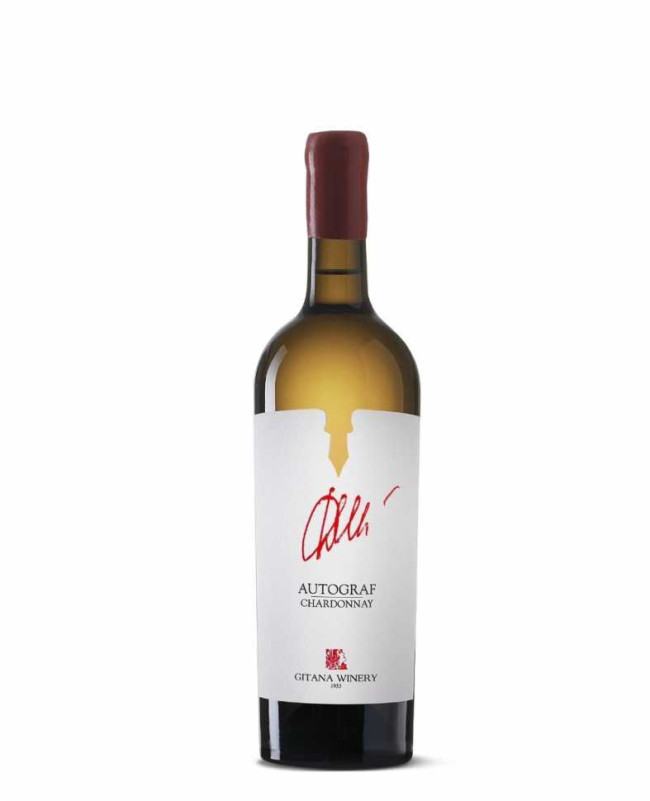 Вино «Autograf» 2025 Chardonnay, Gitana. 0,75
