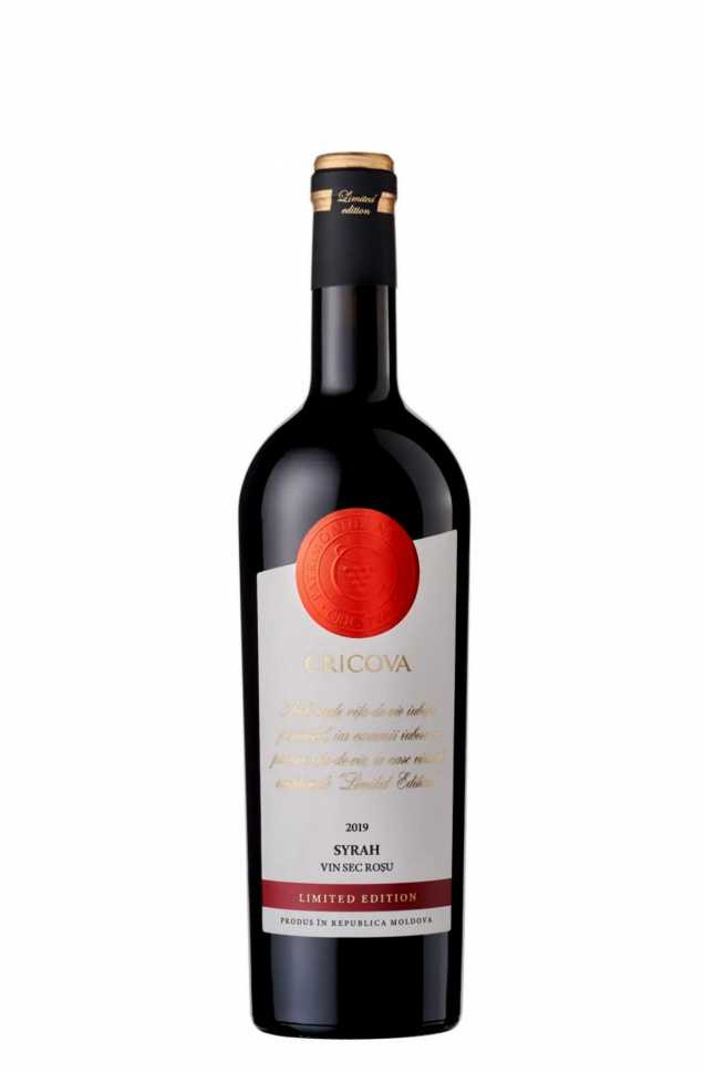 Вино «Shyraz» 2019 Limited Edition, Cricova. 0,75