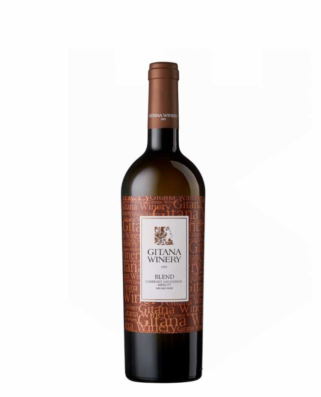 Вино «Blend» Cabernet Sauvignon - Merlot 2021 Gitana Winery. 0,75