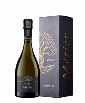 Шампанское «Metier» брют белое, Radacini. 0,75 в коробке