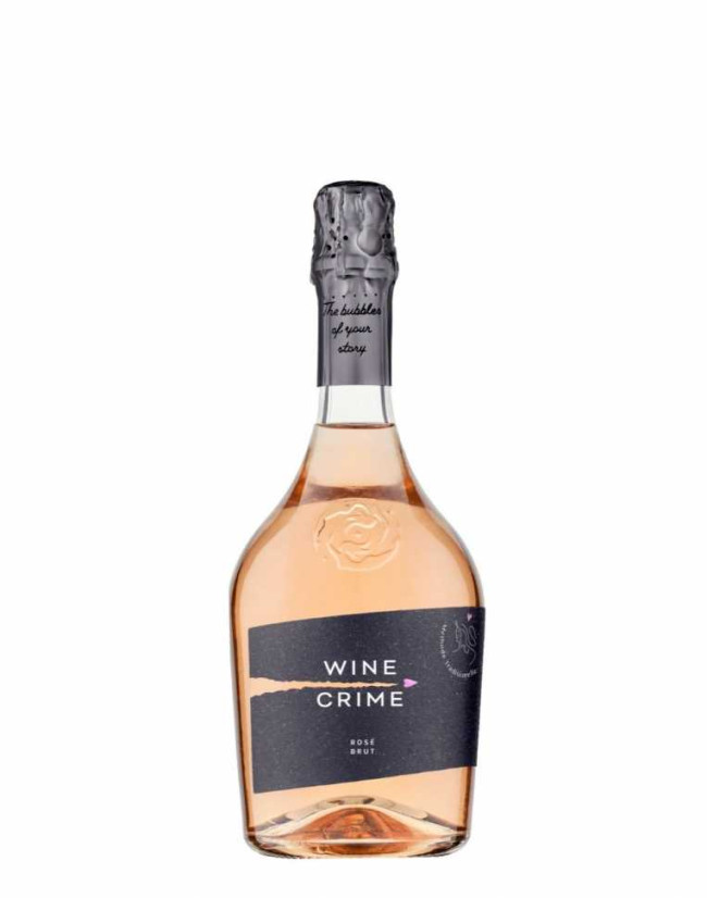 Шампанское «Wine Crime» розовое брют, Domeniile Cuza. 0,75