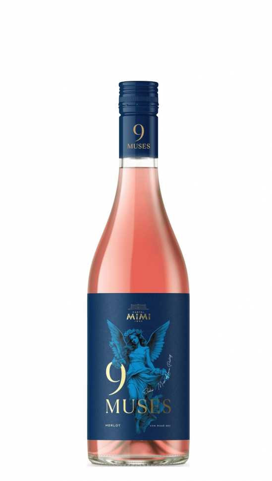 Вино «9 muses» 2023 Merlot, Mimi. 0,75