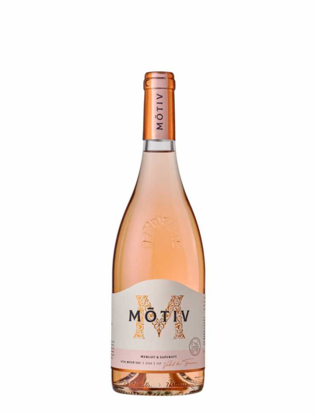 Вино «Motiv» 2024 Merlot & Saperavi, Domeniile Cuza. 0,75