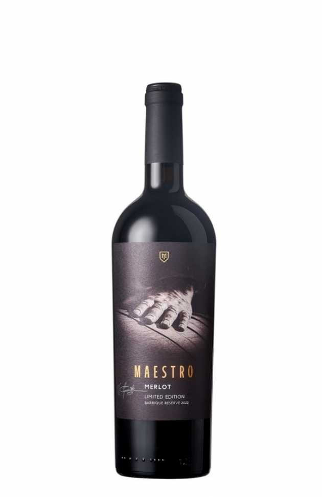 Вино «Maestro» 2022 Merlot, Barrique Reserve. 0,75