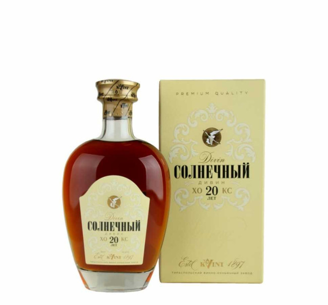 Коньяк «Солнечный» КС 20 лет, КВИНТ. 0,7