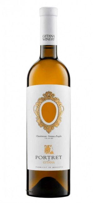 Вино «Portret de Gitana» 2025 Chardonnay - Feteasca Regala. 0,75