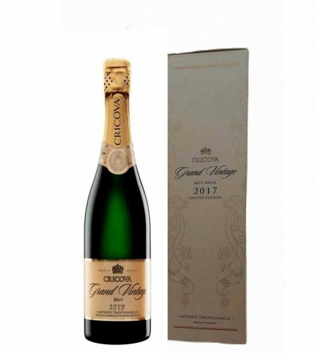 Шампанское «Grand Vintage» 2018 Cricova. 0,75