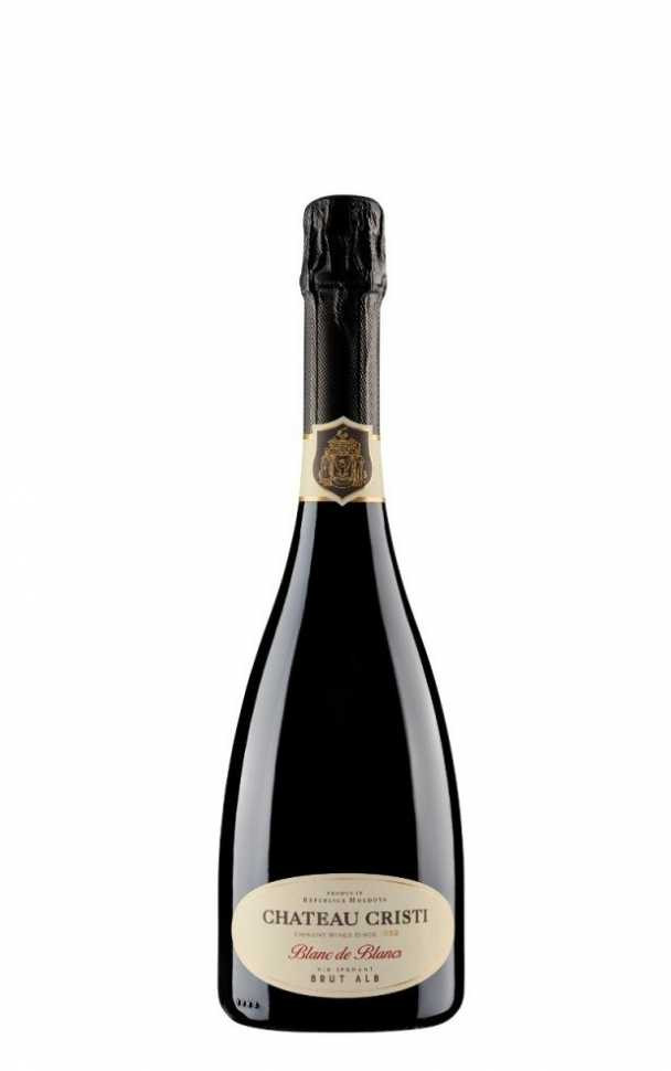 Шампанское «Blanc de Blancs» брют белое, Chateau Cristi. 0,75