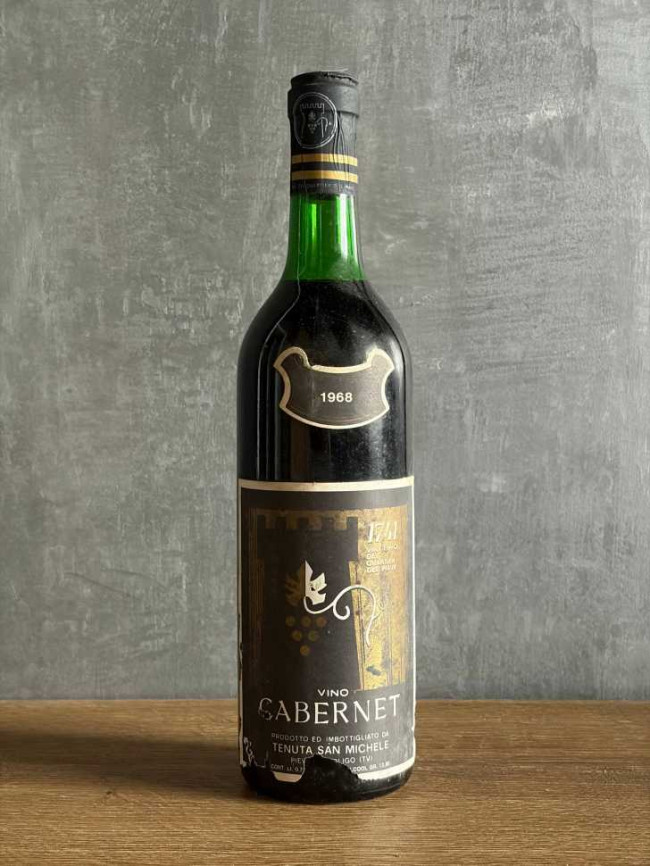 Вино Tenuta San Michele Cabernet 1968 года.
