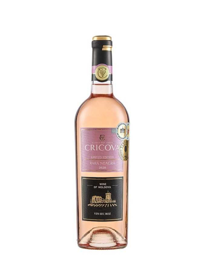 Вино «Rara Neagra» розовое 2024 Limited Edition, Cricova. 0,75