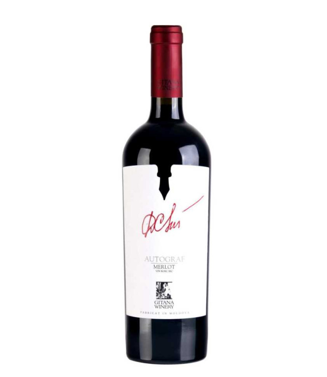 Вино «Autograf» 2019 Merlot, Gitana. 0,75