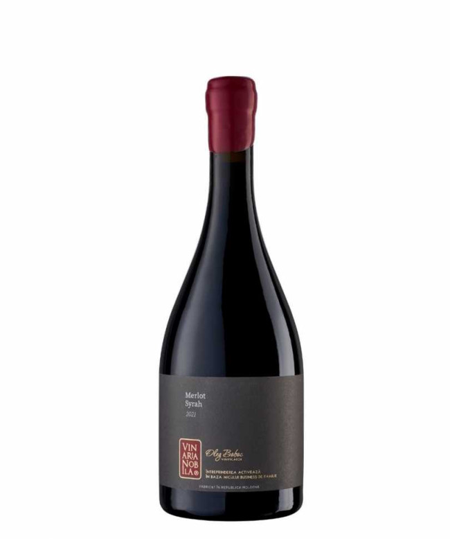 Вино «Merlot - Syrah» 2021 Vinaria Nobila. 0,75