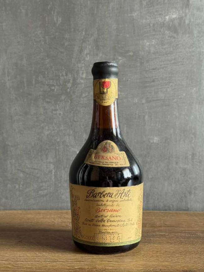 Вино Bersano Barbera d’Asti 1984 года.