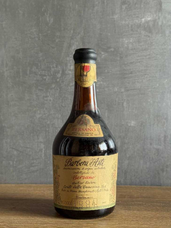 Вино Bersano Barbera d’Asti 1984 года.