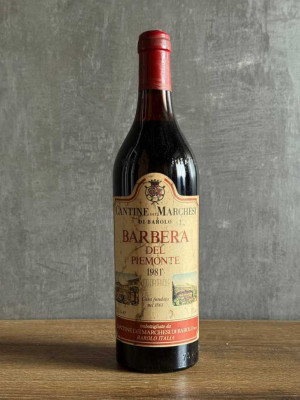 Вино Cantina dei Marchesi Barbera del Piemonte 1981 года.